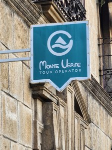 A sign for Monte Verde Tour Operators
