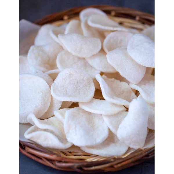 White prawn crackers